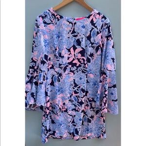Lilly Pulitzer Pink and Blue Floral Dress